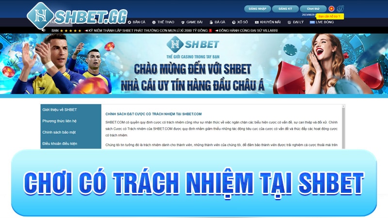 SHBET – Trang Chủ, Sản Phẩm & Hướng Dẫn Truy Cập 15 Chơi có trách nhiệm tại Shbet